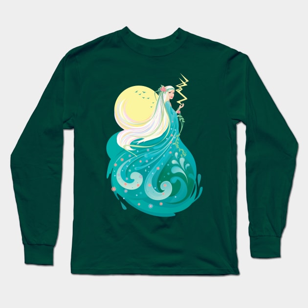 Mother Nature Long Sleeve T-Shirt by lauran